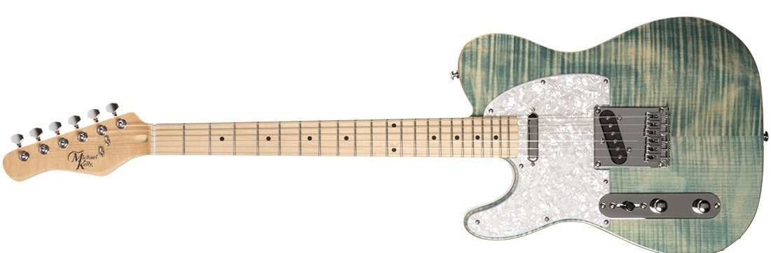 Michael Kelly Guitars 1953 Left Handed Blue Jean Wash Electric Guitar  365488 809164021865