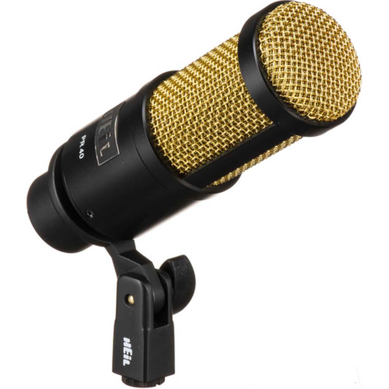 Heil Sound PR 40 Dynamic Cardioid Front-Address Studio Microphone (Black  with Gold Screen) 365002 885936794076